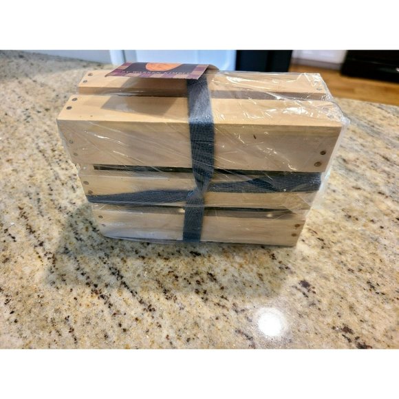 Warren Kimble Home Sweet Home Valley Forge Wooden Napkin Rings Set of 4 NIP - Picture 5 of 10